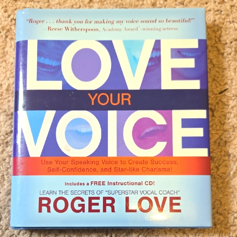 Love Your Voice Roger Love Hardcover + CD Vocal Training Book